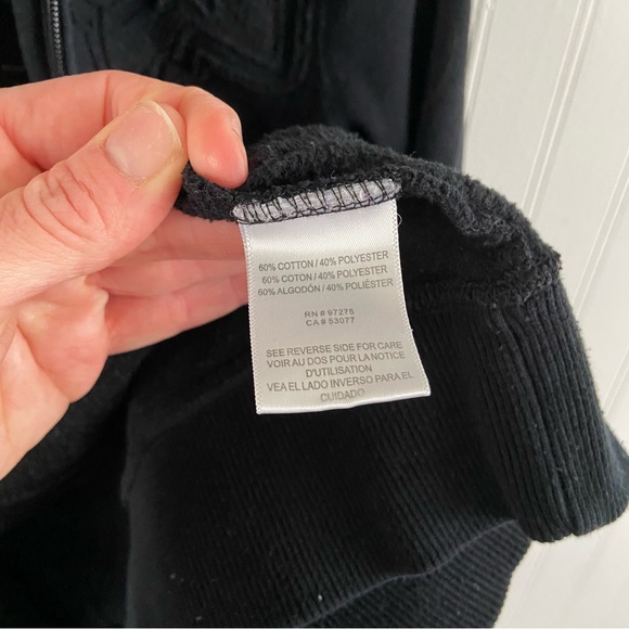 FOX RACING Zip Up Sweatshirt Jacket Black Embroidered Small Pockets Thumbholes - Picture 13 of 16